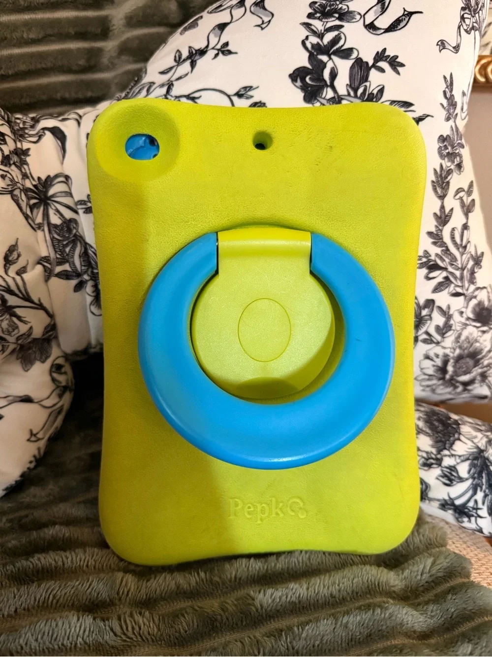 Amazon Lime Green and Blue Kids Tablet Silicone Case